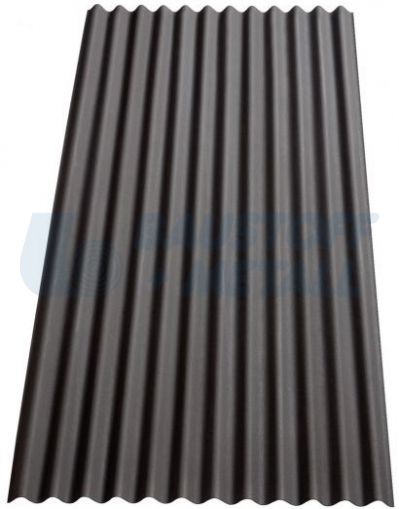 Вълнообразен битумен лист DO IT цвят черен, лист 200 мм х 87 мм