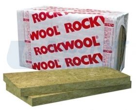Каменна вата Рокуул Airrock ND 50 кг/м³, ламбда λD 0,035, размери 1200/600 мм, дебелина 100 мм, пакет 4.32 м²