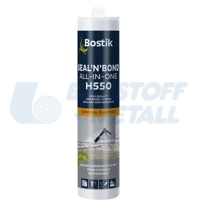 Фасаден уплътнител и лепило Bostik Seal'N'bond All-In-One H550 сив 290 мл