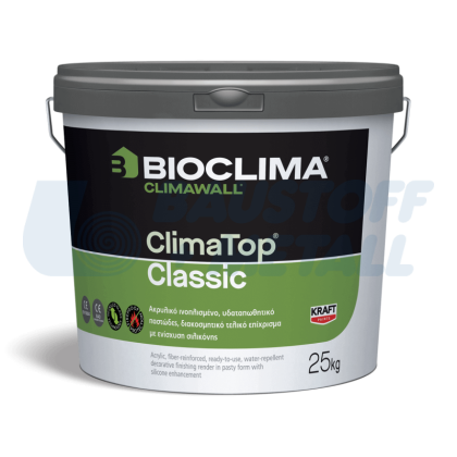 Силиконова мазилка Kraft climatop classic К15, 25 кг, прозрачна