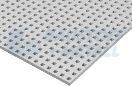 Кнауф Cleaneo Akustik квадратна перфорация 12/25 Q, размери 1200/2000мм, черен воал, кант UFF, лист 2.4 м²