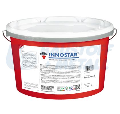 Екологична неорганична боя за вътрешно приложение Keim Innostar бяла 2.5 л