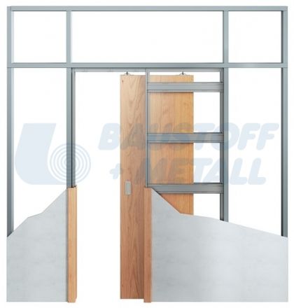 Касета за плъзгаща врата 750 х 1985 JAP Profikit Standard за стени от гипскартон UA/CW100