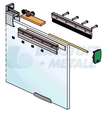 Механизъм за плъзгаща врата стъклена Кнауф 880 мм, 1 бр