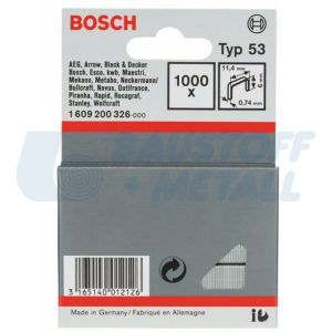 Скоби за такер Bosch тип 53 /11,4 x 0,74 x 6 мм 1000 бр