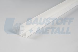 Ъгъл PVC завършващ за гипскартон 9.5 мм, дължина 2,5 м, за оформяне на гипскартон с дебелина 9,5 мм, 1 брой 2,5 м
