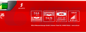 Нивелир алуминиев SOLA Big X 3, 200 см