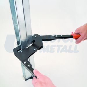 Щанц клещи вертикално профили гръб-гръб Edma DuoProfil