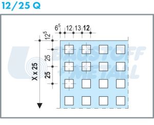 Кнауф Cleaneo Akustik квадратна перфорация 12/25 Q, размери 1200/2000мм, черен воал, кант UFF, лист 2.4 м²