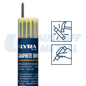 Резервни графити за строителен молив Basic LYRA Dry Profi