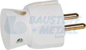 Щепсел бял 2P+Т 16A 250V 90'' изход на кабела Legrand