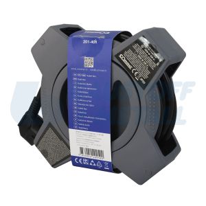 Макара в кутия сива 5м IP20 H05VV-F 3G1.5mm2 термична защита 4 шуко Commel