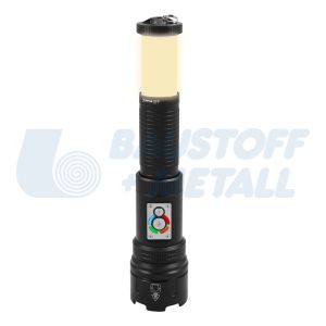Фенерче LED 10W 6 нива на осветеност 650lm с къмпинг лампа и USB батерия Li-ion 3,7V 2000mAh Commel