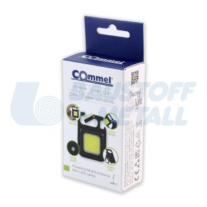 Работна лампа Mini 5W 500lm с USB батерия Li-ion 3,7V 500mAh с карабинер и магнитен държач IP44 Commel