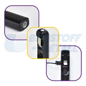 Работна преносима LED лампа 3W+3W COB 250lm с USB батерия Li-ion 3,7V 1200mAh IP44 Commel