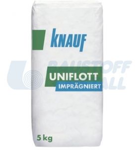 Фугопълнител Кнауф Унифлот импрегниран, с повишена устойчивост на влага, за шпакловане на импрегнирани плоскости, торба 5 кг