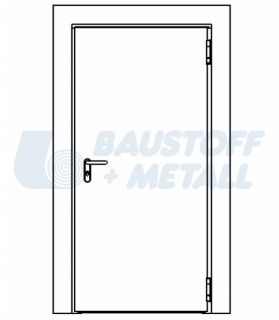 Пожароустойчива метална врата Новоферм Алсал EI 60 мин, ширина 1000 мм, височина 2000 мм, 1 бр