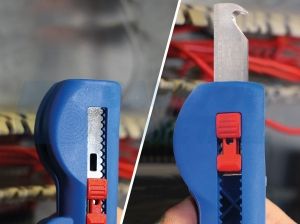 Инструмент за разделка на кабели и проводници с комбиниран нож Weicon Quadro Stripper 16