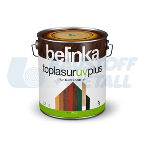 Дебелослойно лазурно покритие защита на дърво Belinka Toplasur UV Plus 11 - бял 750 мл