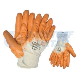 Ръкавици топени в нитрил размер 9 жълти Decorex